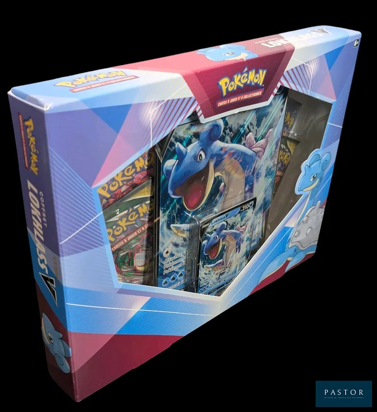 Coffret Pokémon scellé : Lokhlass V.
Contient des boosters de la série Évolution Céleste (EB07).
En français.