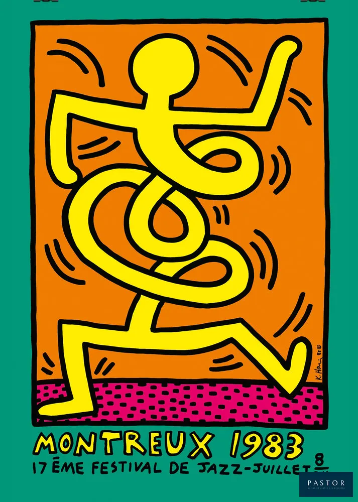 Keith Haring
Montreux Jazz Festival, 1983

Affiche sérigraphique originale
Très bon état: couleurs vives.

100x70cm/39,4x27,6 in

Cette sérigraphie est celle imprimée en 1983, et non une réimpression ou une édition postérieure.


Expédition obligatoire, jusqu'à 5 Lithographies dans votre colis pour 14,76€ TTC en France Métropolitaine, et 29,64€ TTC pour l'Europe