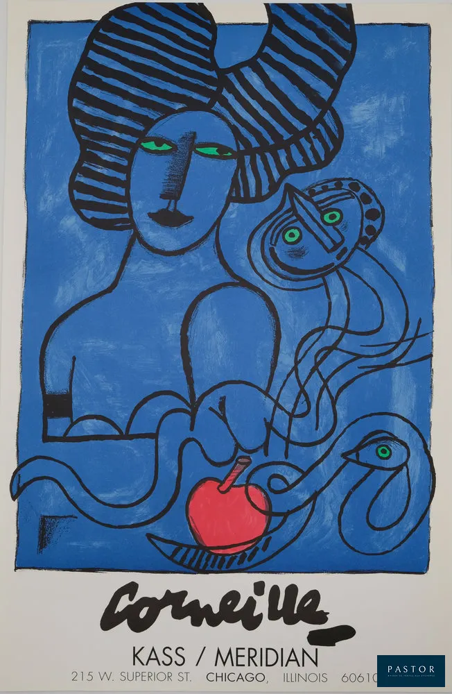 Guillaume CORNEILLE (Guillaume Cornelis van Beverloo dit) (1922-2010)
Le fruit défendu

Affiche en lithographie originale en couleurs
Signée dans la planche
Sur Vélin 50 x 77 cm

Excellent état

INFORMATION : Affiche éditée à l'occasion de l'exposition de 1998 à la Galerie Kass-Meridian, Chicago (USA)


Expédition obligatoire, jusqu'à 5 Lithographies dans votre colis pour 14,76€ TTC en France Métropolitaine, et 29,64€ TTC pour l'Europe