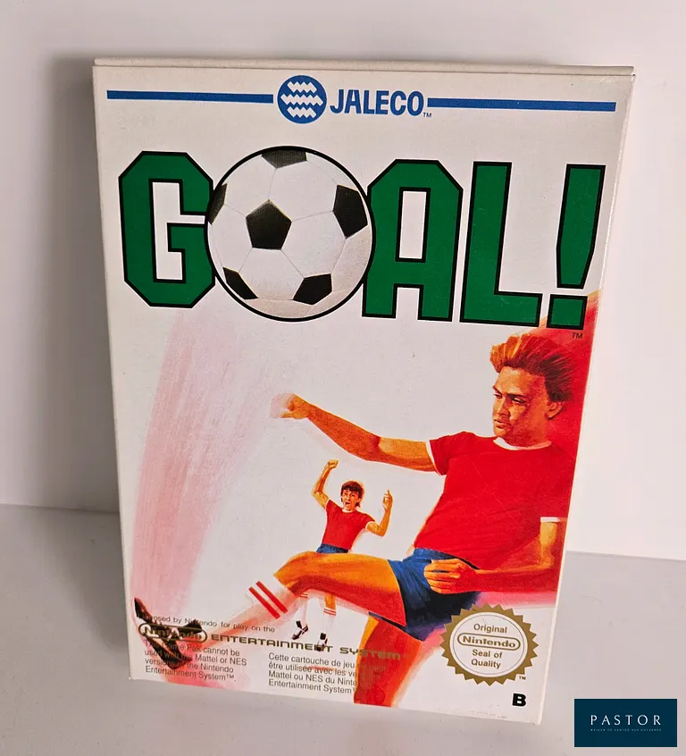 NINTENDO - NES. Jeu : Goal. Complet avec boite, notice et cartouche. Version PAL FRA. TBE. Sortie : 1990. Football