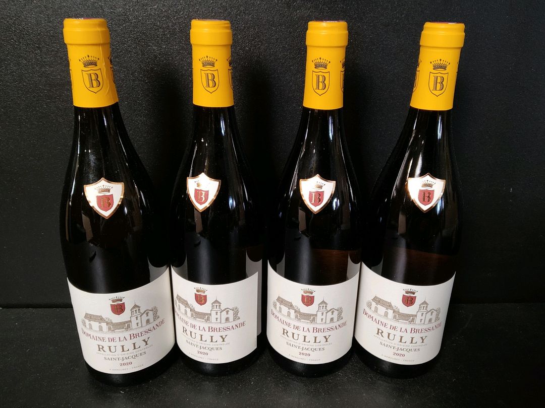 4 Bouteilles Domaine de la Bressande Rully Saint Jacques 2020
