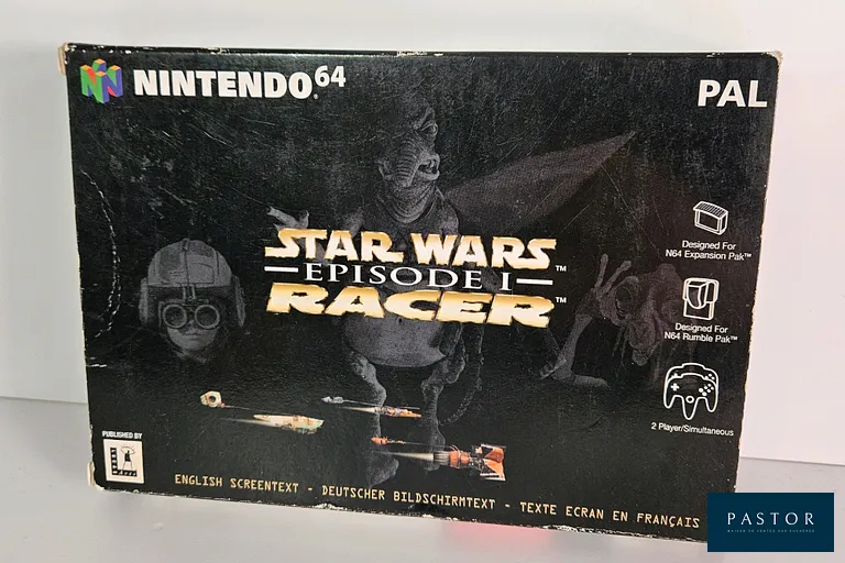 NINTENDO - N64 - Jeu : Star Wars Racer Episode 1. Complet avec boite, notice, cartouche, cale. Version EUR. Sortie : 1999
