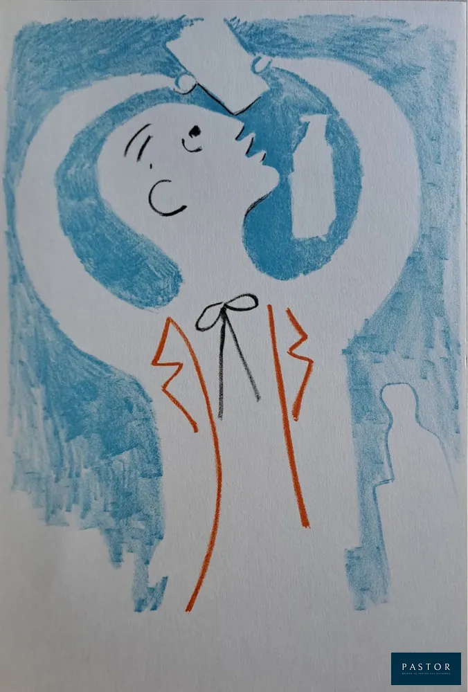 Jean Cocteau (1889-1963)
La fête de Bacchus

Lithographie originale en couleur
Non signé
Imprimée par Mourlot Frères en 1957
Dimensions de la feuille : 23 x 15 cm environ

Très bon état


Expédition obligatoire, jusqu'à 5 Lithographies dans votre colis pour 14,76€ TTC en France Métropolitaine, et 29,64€ TTC pour l'Europe
