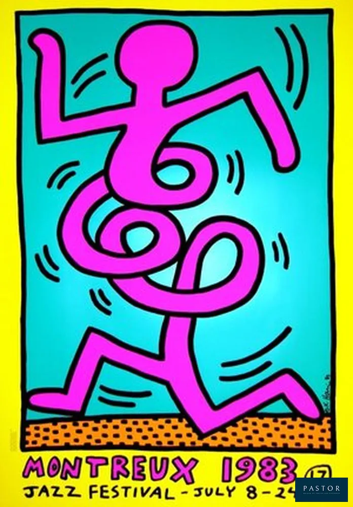 Keith Haring
Montreux Jazz Festival, 1983

Affiche sérigraphique originale
Très bon état, couleurs vives.

100x70cm

Cette sérigraphie est celle imprimée en 1983


Expédition obligatoire, jusqu'à 5 Lithographies dans votre colis pour 14,76€ TTC en France Métropolitaine, et 29,64€ TTC pour l'Europe