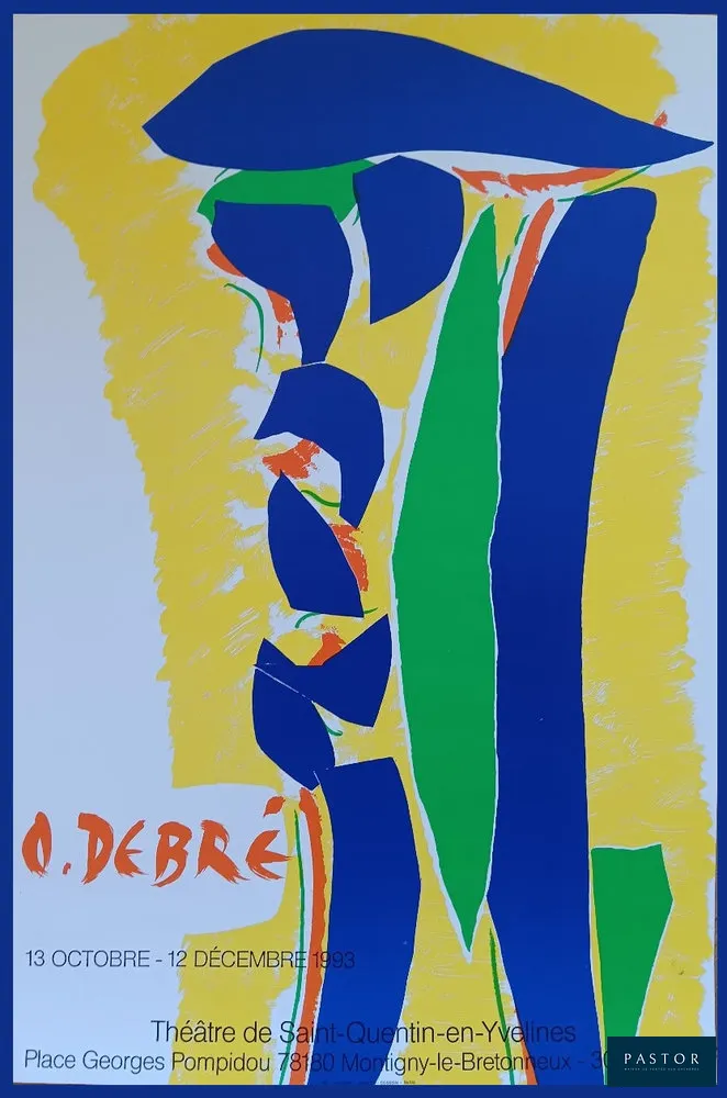 Olivier Debré (1920-1999)
Rare affiche d'exposition - 1993
Théâtre de Saint-Quentin en Yvelines

signé dans la planche

Dimension : 60 x 40 cm
très bon état


Expédition obligatoire, jusqu'à 5 Lithographies dans votre colis pour 14,76€ TTC en France Métropolitaine, et 29,64€ TTC pour l'Europe