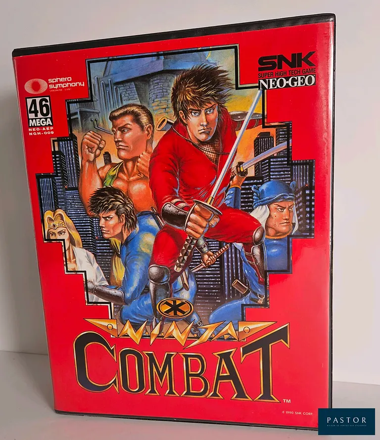 SNK - NEO GEO. Jeu : Ninja Combat. Complet avec boite, notice et cartouche. Version AES US. BE. Sortie : 1990. Beat them all