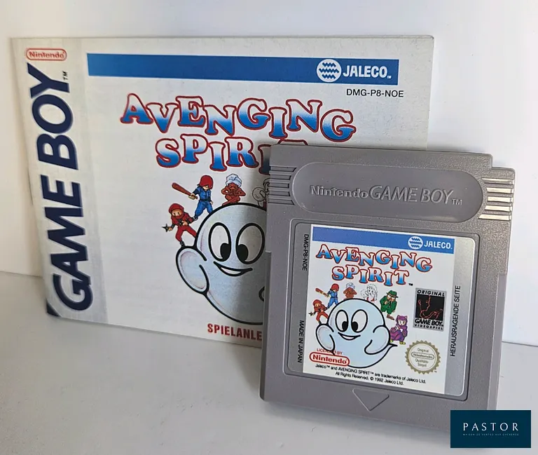 NINTENDO - GAMEBOY - Jeu : Avenging Spirit en loose avec notice. PAL NOE. Etat proche du neuf. Très Rare. Sortie : 1993 - Test d'allumage effectué avec succès