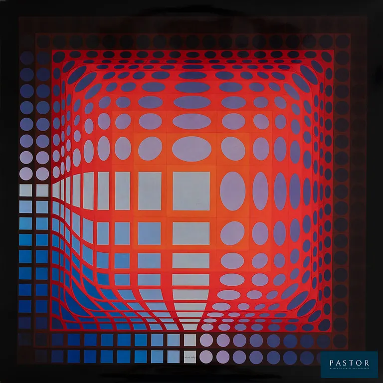 Victor VASARELY (1906-1997)
KOSKA-QUEMER

Estampe offset d'après une oeuvre de l'artiste
Sur papier épais 41 x 41 cm
Editée par les Editions du Griffon en 1972

Excellent état

REFERENCES : Authentifiée et titrée au dos de l'oeuvre


Expédition obligatoire, jusqu'à 5 Lithographies dans votre colis pour 14,76€ TTC en France Métropolitaine, et 29,64€ TTC pour l'Europe