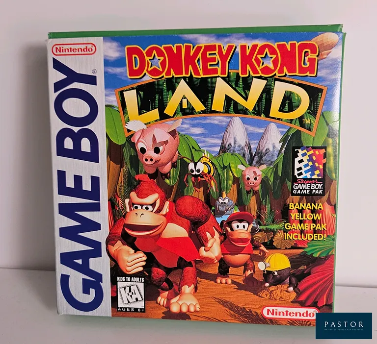 NINTENDO - GAME BOY. Jeu : Donkey Kong Land. Complet avec boite, notice, cale et cartouche. Version US.TBE. Sortie : 1995. Plateforme