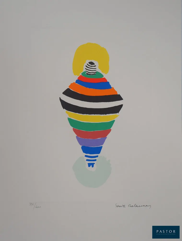 Sonia DELAUNAY (d'après)
Robe-toupie, Rio

Lithographie
Signée dans la planche
Numéroté /600 exemplaires
Sur vélin 40 x 30 cm
Edition Artcurial

Excellent état


Expédition obligatoire, jusqu'à 5 Lithographies dans votre colis pour 14,76€ TTC en France Métropolitaine, et 29,64€ TTC pour l'Europe