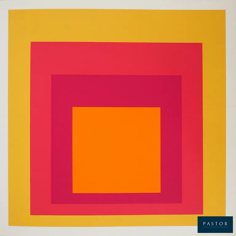 Josef ALBERS (1888-1976) (d'après)
Homage to the square : La Tehuana

Sérigraphie en couleurs
Sur Vélin fort 24 x 23 cm

Excellent état

INFORMATION : Imprimé en 1977 d'après l'oeuvre originale de 1951 par les Ateliers Trautwein à Recklinghausen-Bottrop, Allemagne de l'Ouest. Publié par le Landesmuseum à Munster, West-Germany


Expédition obligatoire, jusqu'à 5 Lithographies dans votre colis pour 14,76€ TTC en France Métropolitaine, et 29,64€ TTC pour l'Europe