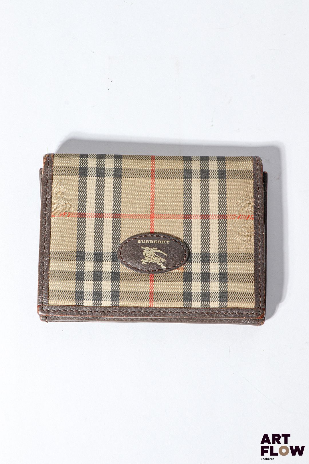 BURBERRY Porte feuille en toile Dimensions : 8 x 11 cm