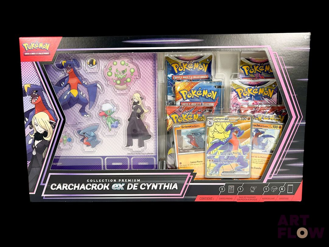 Coffret Pokemon Collection Premium Carchacrok Ex de Cynthia Scéllé En Français