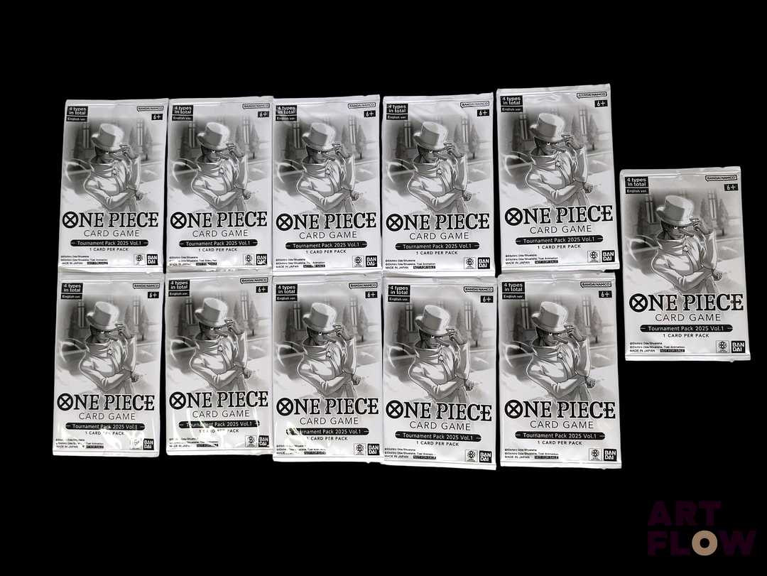 Ensemble de 11 boosters One piece Tounament Pack 2025 Vol.1 En anglais Scellés Etat neuf