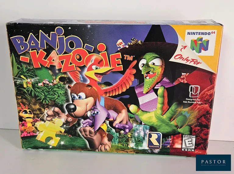 NINTENDO - N64 - Jeu : Banjo- Kazooie. Complet avec boite, cartouche, notice. Version US. TBE. Sortie : 1998