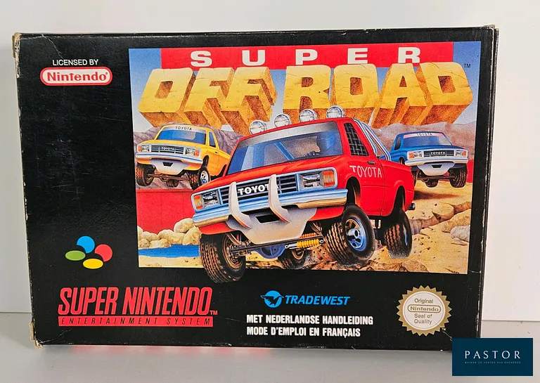 NINTENDO - SUPER NES - Jeu : Super Off Road. Avec boite, cartouche, cale. SNSP FAH. Sortie : 1993. Course