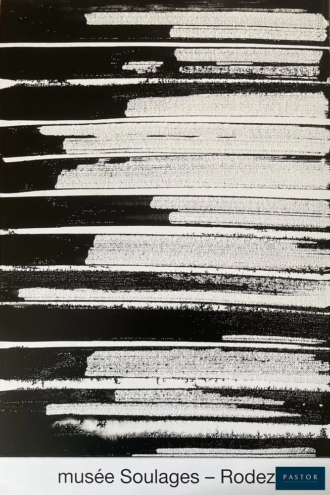 Pierre Soulages (d'après)
Affiche d'après : encre sur papier, 75,4x54,5

Impression offset sur papier épais
Publiée par le musée Soulages à Rodez, France
Dimensions : 60 x 40 cm
Condition : En excellent état


Expédition obligatoire, jusqu'à 5 Lithographies dans votre colis pour 14,76€ TTC en France Métropolitaine, et 29,64€ TTC pour l'Europe