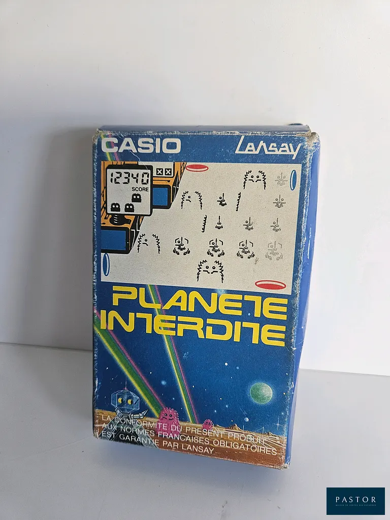 LANSAY - LCD POCKET JEU CASIO CG-130 Planète Interdite en boite. Sortie : 1983
