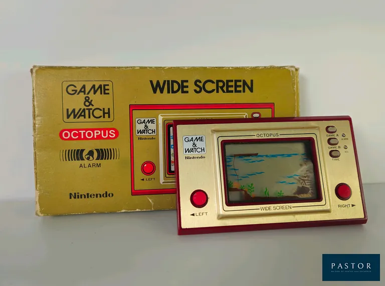 NINTENDO - GAME AND WATCH - Octopus OC-22. Complet avec boite, notice, cale. Sortie : 1981