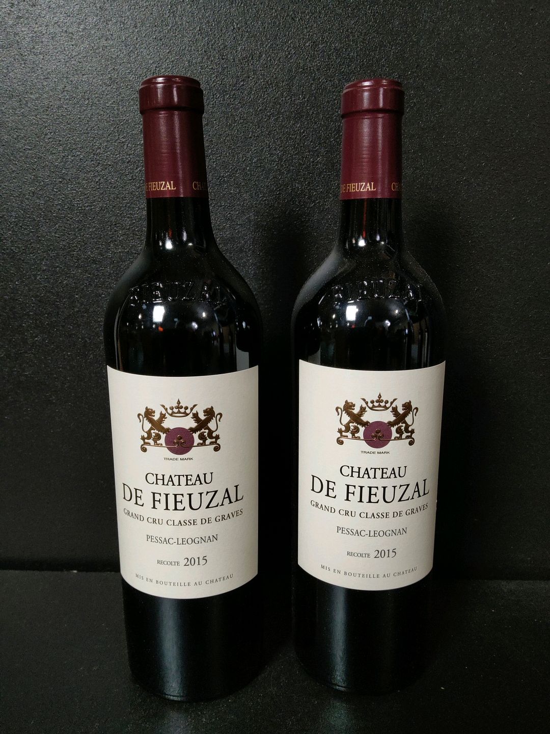 2 bouteilles du Château De Fieuzal Pessac-Leognan GCC Graves