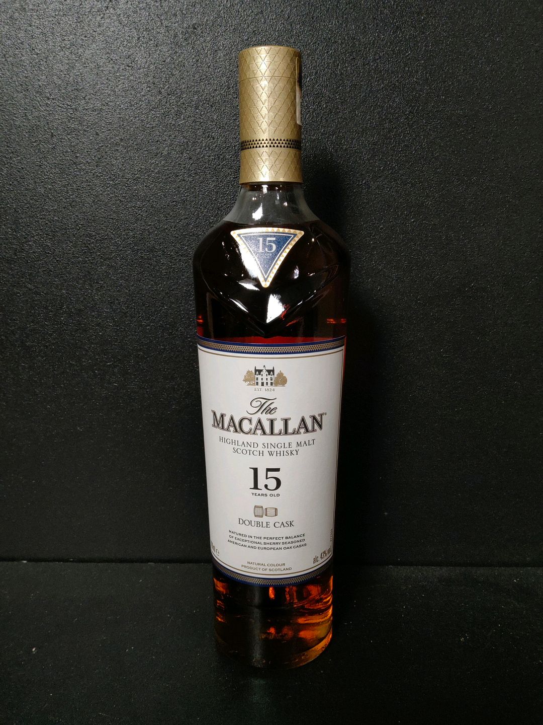 Bouteille de whisky The Macallan Double Cask 15 ans d&rsquo;âge