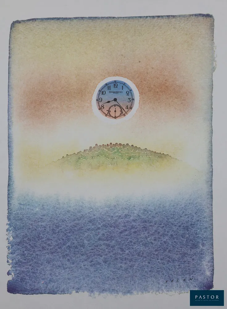 Jean-Michel FOLON (1934-2005) (d'après)
L'horloge

Héliogravure d'après une aquarelle originale de l'artiste
Signée dans la planche
Sur vélin 24 x 18,5 cm environ

Excellent état


Expédition obligatoire, jusqu'à 5 Lithographies dans votre colis pour 14,76€ TTC en France Métropolitaine, et 29,64€ TTC pour l'Europe