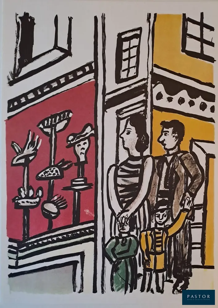 Fernand Léger (d'après) (1881-1955)
La chapellerie

Lithographie offset (fac-similé)
Sur papier Vélin bouffant des papeteries de Hauteville
D'une réédition du Portfolio "Mes Voyages" de Fernand Léger en 1960 sous la surveillance de Nadia Léger
Edition fac-similé numérotée
Une copie de la page de justification peut être fournie sur demande
Dimensions : 35 cm x 25 cm environ

Très bon état


Expédition obligatoire, jusqu'à 5 Lithographies dans votre colis pour 14,76€ TTC en France Métropolitaine, et 29,64€ TTC pour l'Europe