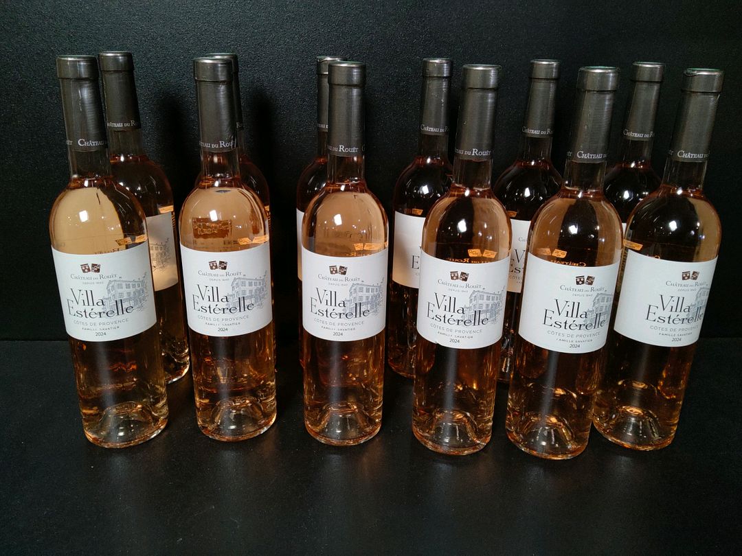 12 bouteilles de vin rosé Château du Rouët Esterelle Côtes de Provence 2024