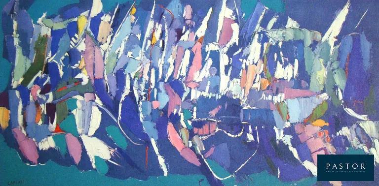 André LANSKOY (1902 - 1976) 
Ville fantôme, 1960 

Lithographie offset en couleurs sur papier vergé épais. Signé dans la plaque d'impression, en bas à gauche. Publié en 1960 par les éditions Peintres d'Aujourd'hui, éditeur Fernand Hazan à Paris, France. Imprimé d'après la peinture originale de 1959 par l'Atelier Clichés Union à Paris, France. édition limitée. Dimensions de l'image : 15,0 x 30,0 cm Format du papier : 27,3 x 35,3 cm L'article est en très bon état.


Expédition obligatoire, jusqu'à 5 Lithographies dans votre colis pour 14,76€ TTC en France Métropolitaine, et 29,64€ TTC pour l'Europe