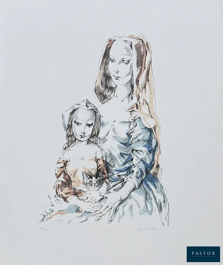 Léonard Tsuguharu FOUJITA (1886-1968)
Femme et enfant, 1964

Lithographie originale
Signée au crayon et numérotée /200
Sur vélin format 65 x 51 cm

BIBLIOGRAPHIE : Sylvie et Dominique BUISSON, Léonard Tsuguharu Foujita Catalogue Raisonné, 2001, N° 64.25

Bon état


Expédition obligatoire, jusqu'à 5 Lithographies dans votre colis pour 14,76€ TTC en France Métropolitaine, et 29,64€ TTC pour l'Europe