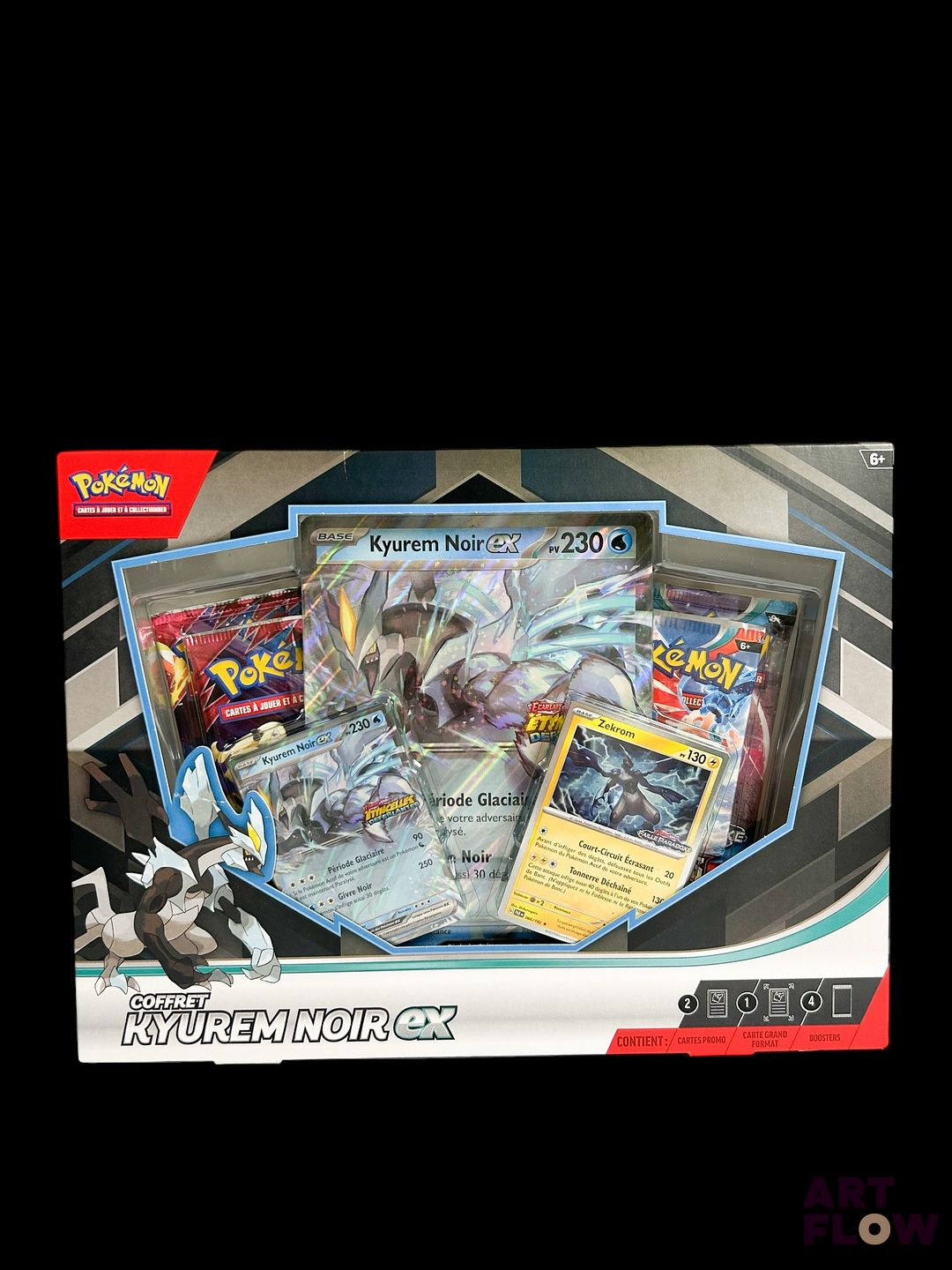 Coffret Pokémon Kyurem noir Ex Scellé et en Français. Quelques défauts (voir photos)