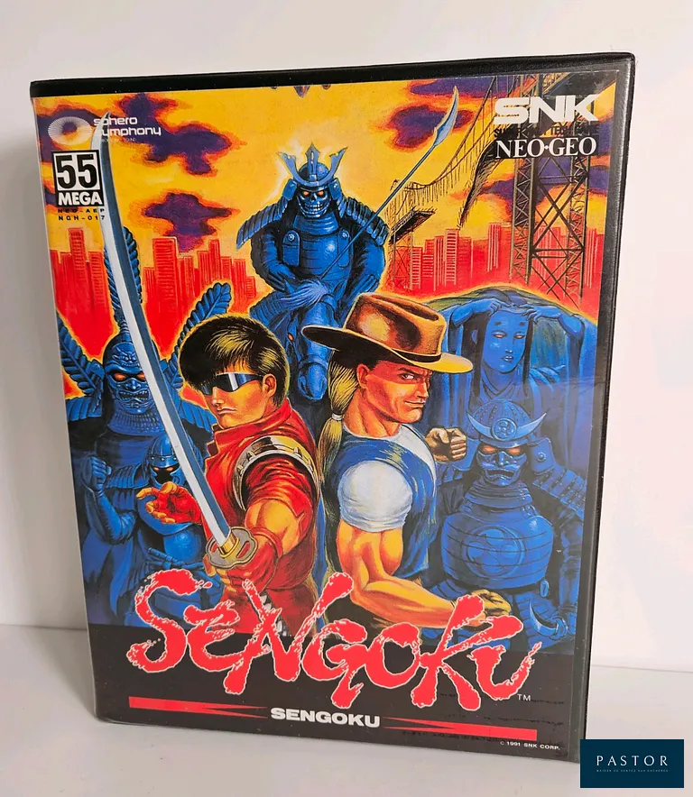 SNK - NEO GEO. Jeu : Sengoku. Complet avec boite, notice et cartouche. Version : AES US. Sortie : 1991. Beat them all
