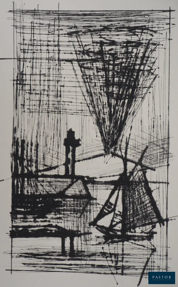 Bernard BUFFET (1928-1999)
Le phare

Gravure originale à la pointe sèche
Sur Vélin 28 x 38 cm (c. 11 x 15 inches)
Edition limitée à 300 exemplaires

Excellent état

REFERENCES : Catalogue raisonné de l'oeuvre gravé de Bernard Buffet, Rheims #337
Cette gravure fait partie de la série "Naples" imprimée dans les Ateliers Daragnès en 1959.


Expédition obligatoire, jusqu'à 5 Lithographies dans votre colis pour 14,76€ TTC en France Métropolitaine, et 29,64€ TTC pour l'Europe