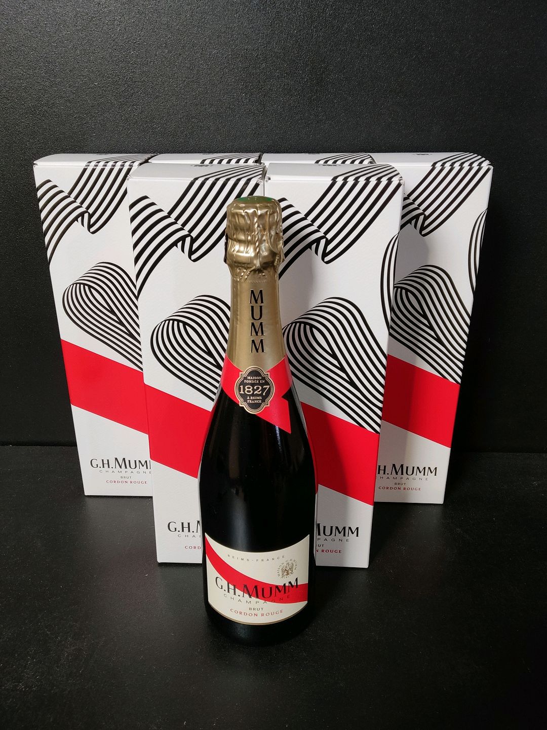 6 Bouteilles de Champagne G.H.Mumm Brut Cordon rouge