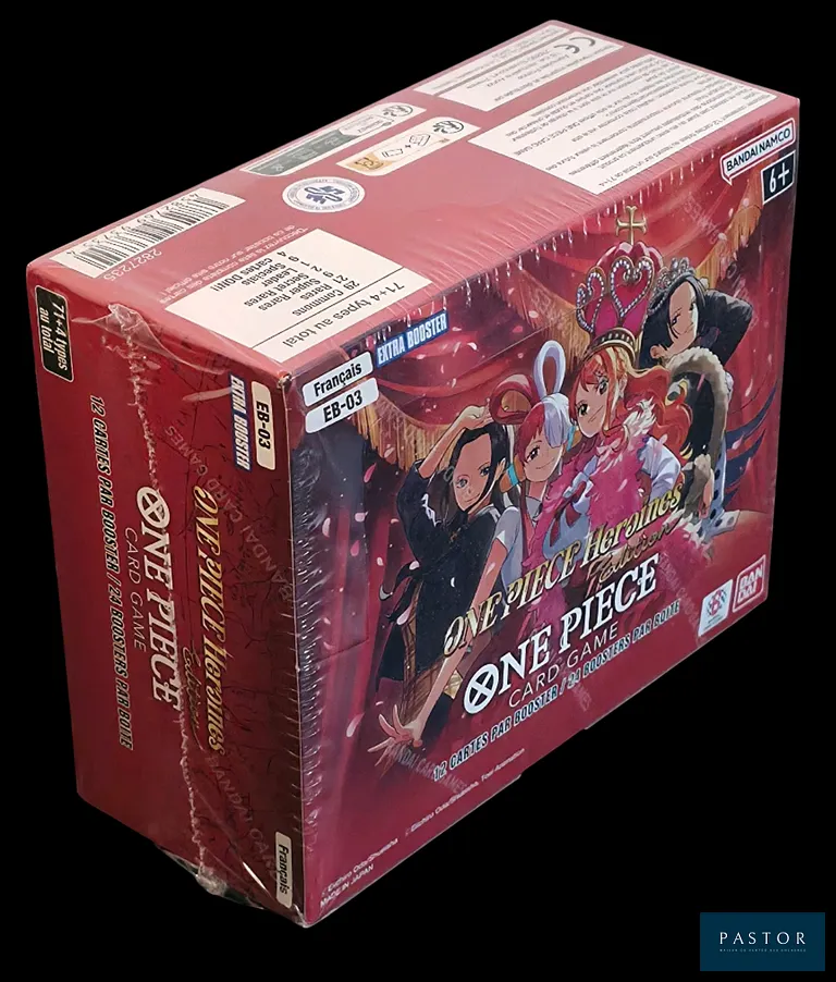 Coffret One Piece scellé - Display (24 Boosters).
Série EB-03 : Héroïnes Édition.
En français. - TVA Récupérable