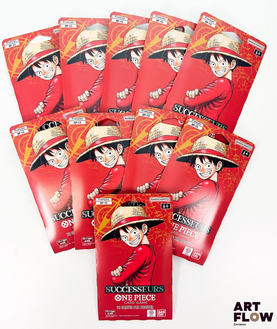 Ensemble de 10 boosters One Piece scellés Série OP13 "Successeurs" En français