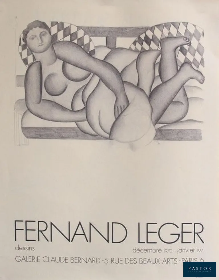 Fernand Léger (1881-1955)
Exposition Paris - 1971

Affiche originale
Exposition à la Galerie Claude Bernard - Paris
Impression sur papier d'art Ingres beige
signés dans la planche

Dimensions : 64.5 x 50 cm
Condition : excellent état (near mint)


Expédition obligatoire, jusqu'à 5 Lithographies dans votre colis pour 14,76€ TTC en France Métropolitaine, et 29,64€ TTC pour l'Europe