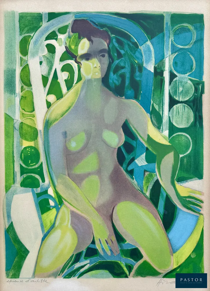 Camille Hilaire (1916-2004)
Sensualité, 1974

Lithographie originale en couleurs
Signée au crayon
Justifiée "épreuve d'artiste"
Sur vélin 62 x 45 cm

Bon état : belles couleurs mais marges brunies


Expédition obligatoire, jusqu'à 5 Lithographies dans votre colis pour 14,76€ TTC en France Métropolitaine, et 29,64€ TTC pour l'Europe