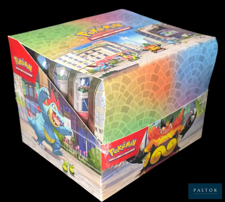 Display Pokémon scellé : Mini-Tins Illumis (10). Contient des boosters Équilibre Parfait (ME03) et Chaos Ascendant (ME04).
En français.