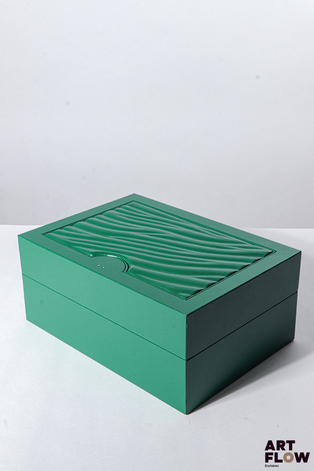 ROLEX Boîte, numérotée 39139.01 18 x 12 x 7,5 cm Accidents, tâches, manque du logo Rolex