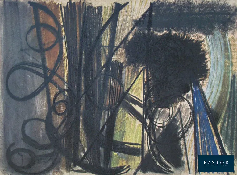 Hans HARTUNG (1904-1989) (d'après) 
Pastel P.1947-20, 1962 

Héliogravure en couleurs sur papier d'art vergé épais. Signé et daté dans la plaque d'impression en bas à gauche. Publié en 1962 aux éditions Peintres d'Aujourd'hui, éditeur Fernand Hazan, à Paris, France. Imprimé d'après l'œuvre originale au pastel de 1947 par l'Atelier Lecot à Paris, France. Édition limitée. Tirage limité à 1500 exemplaires. Dimensions du papier et de l'image : 26,5 x 35,5 cm L'article est en très bon état.


Expédition obligatoire, jusqu'à 5 Lithographies dans votre colis pour 14,76€ TTC en France Métropolitaine, et 29,64€ TTC pour l'Europe
