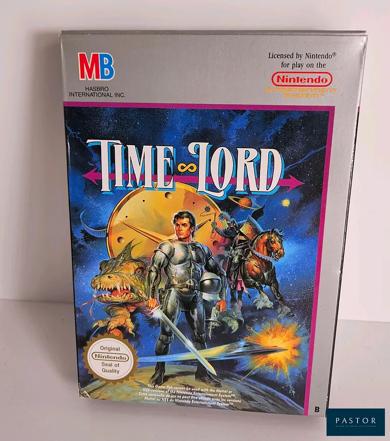 NINTENDO - NES. Jeu : Time Lord. Complet avec boite, notice et cartou che. Version PAL FRA. TBE. Sortie : 1990. Action 2D