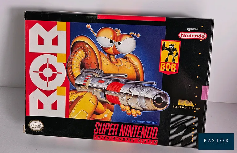 NINTENDO - SUPER NES. Jeu : Bob. Complet avec boite, notice et cartouche. Version US. TBE. Sortie : 1993. Action/ Plateforme