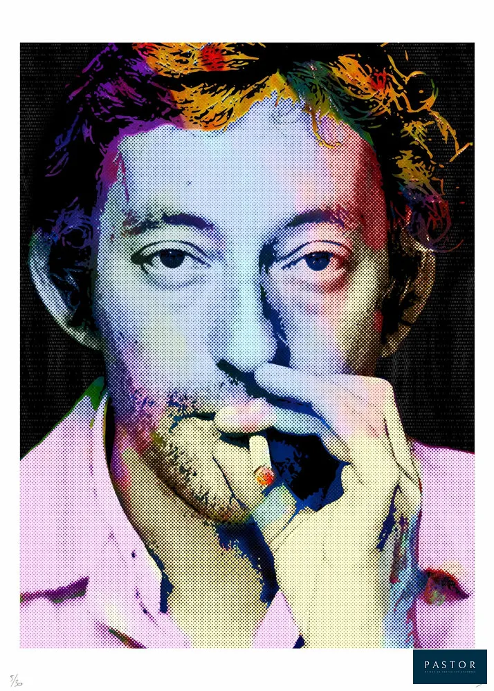 Vincent Sabatier
  Gainsbourg - 2019
  
  Sérigraphie - signée et numérotée 5/30 - Papier d'art Fabriano 240g
  Taille : 70 x 50 cm - Édition limitée - 30 exemplaires
  
  Certificat d'authenticité signé de l'artiste.
  État neuf, jamais encadrée, provenance en direct de l'artiste.


Expédition obligatoire, jusqu'à 5 Lithographies dans votre colis pour 14,76€ TTC en France Métropolitaine, et 29,64€ TTC pour l'Europe