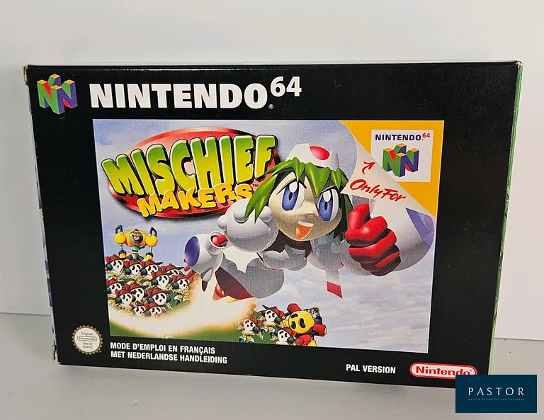 NINTENDO - N64 - Jeu : Mischief Makers. Complet avec boite, notice, cartouche, cale. Version PAL EUR. Sortie : 1997