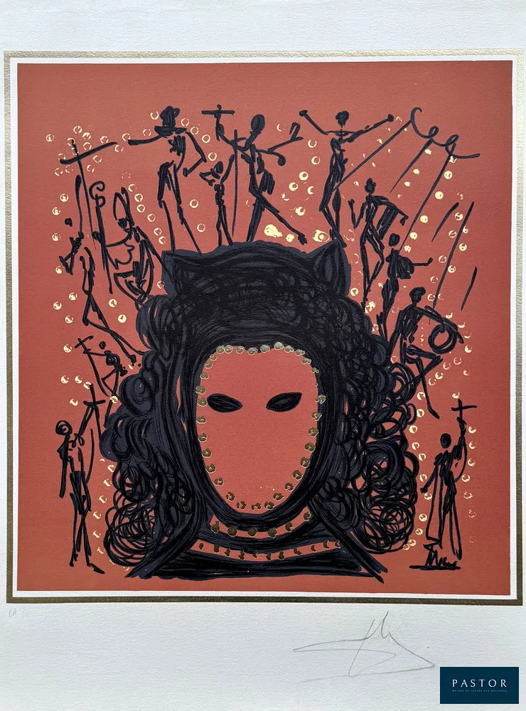 Salvador DALI (1904-1989)
Les douze apôtres : l'observateur

Lithographie originale, 1972
Signée au crayon
Justifiée EA (épreuve d'artiste)
Sur vélin Arches format 64 x 48 cm

Très bon état

REFERENCE : catalogue raisonné Field 72-14 H


Expédition obligatoire, jusqu'à 5 Lithographies dans votre colis pour 14,76€ TTC en France Métropolitaine, et 29,64€ TTC pour l'Europe