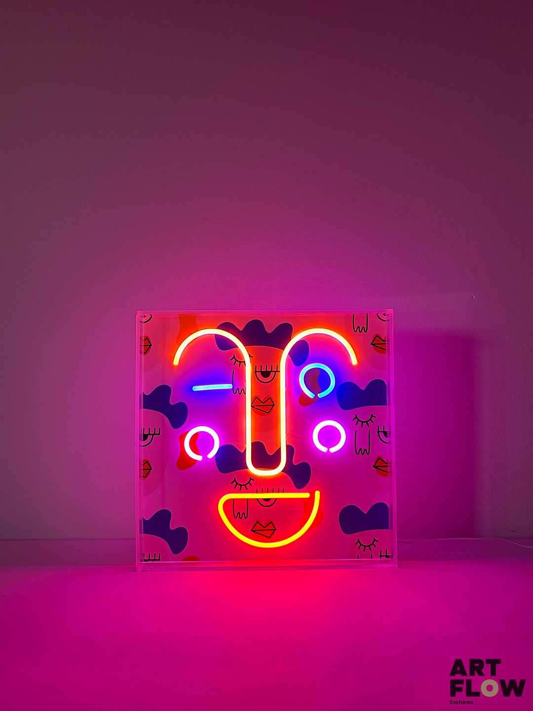 Enseigne lumineuse Pop Art Dimensions : 40 x 40 cm Fonctionnelle