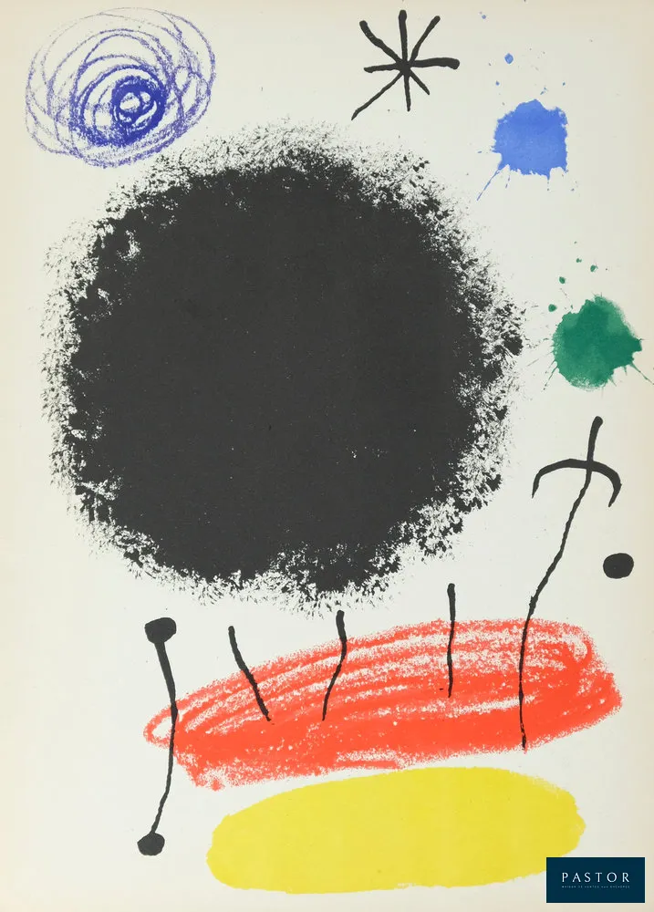 Joan MIRO (1893-1983)
Obra Inedita Recent I

Lithographie originale en couleurs
Sur Vélin 22 x 30 cm
Editée par Sala Gaspar (Barcelone) en 1963 dans un livre : Obra Inedita Recent
Edition limitée à 1250 exemplaires non numérotés

Excellent état

REFERENCES : Catalogue Raisonné Joan Miró Lithographie III (1964-1969) #424, Catalogue Cramer #95


Expédition obligatoire, jusqu'à 5 Lithographies dans votre colis pour 14,76€ TTC en France Métropolitaine, et 29,64€ TTC pour l'Europe