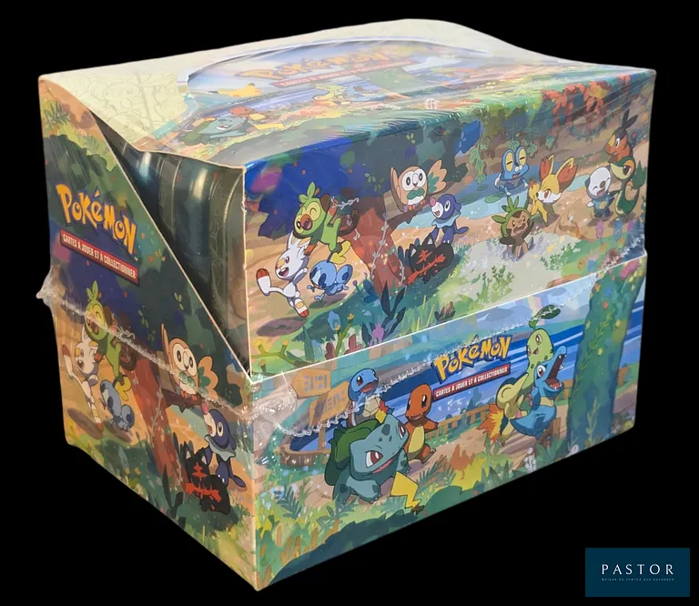 Coffret Pokémon scellé : Display de Mini-tins (8).
Serie du bloc Épée&Bouclier : Célébrations (EB7.5) sortie pour les 25 ans de Pokémon.
En français.