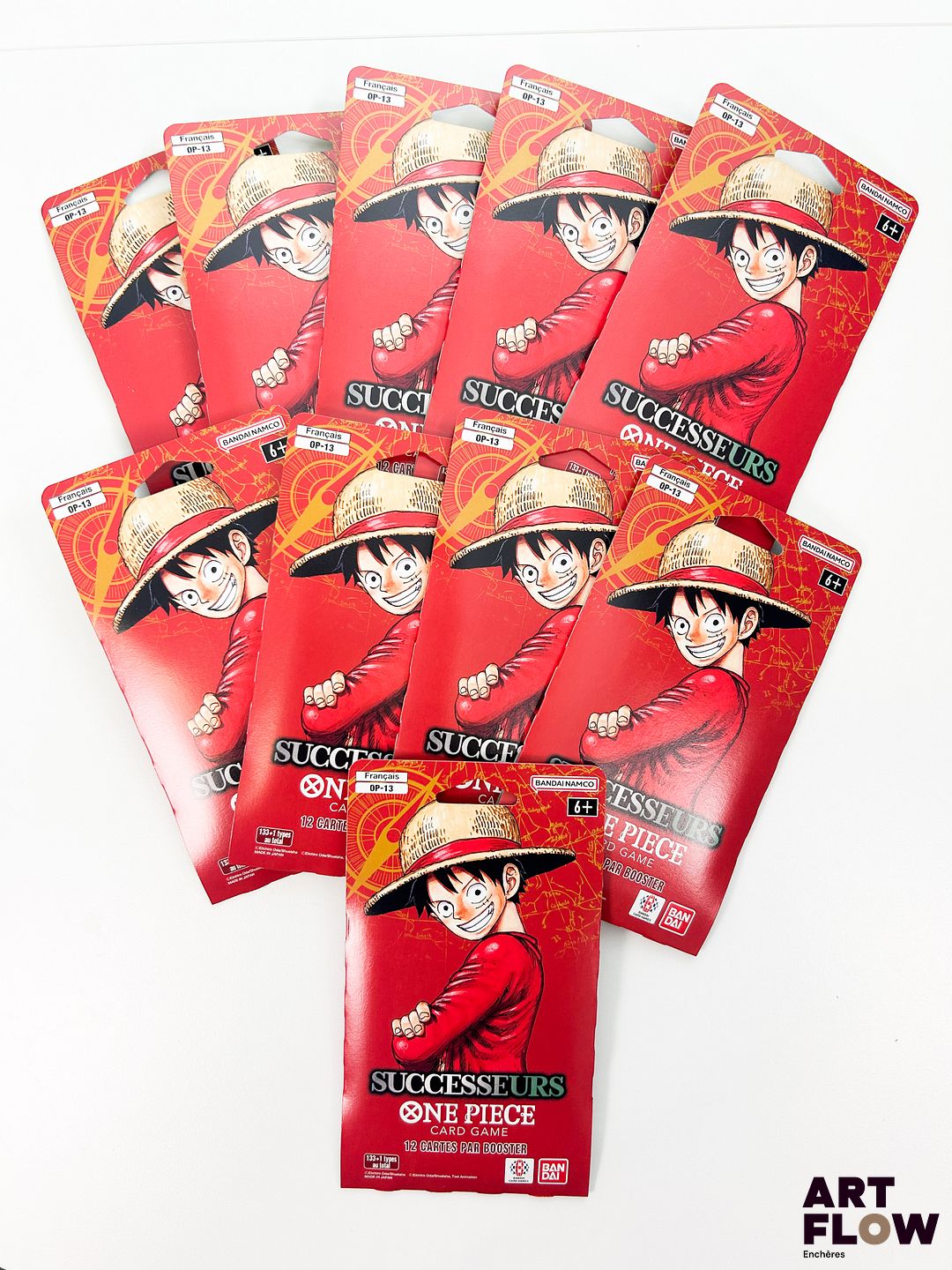 Ensemble de 10 boosters One Piece scellés Série OP13 "Successeurs" En français